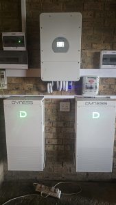 Solar installations Gauteng – Deye hybrid inverter with dual Dyness batteries installed by Sola-Tec Solar