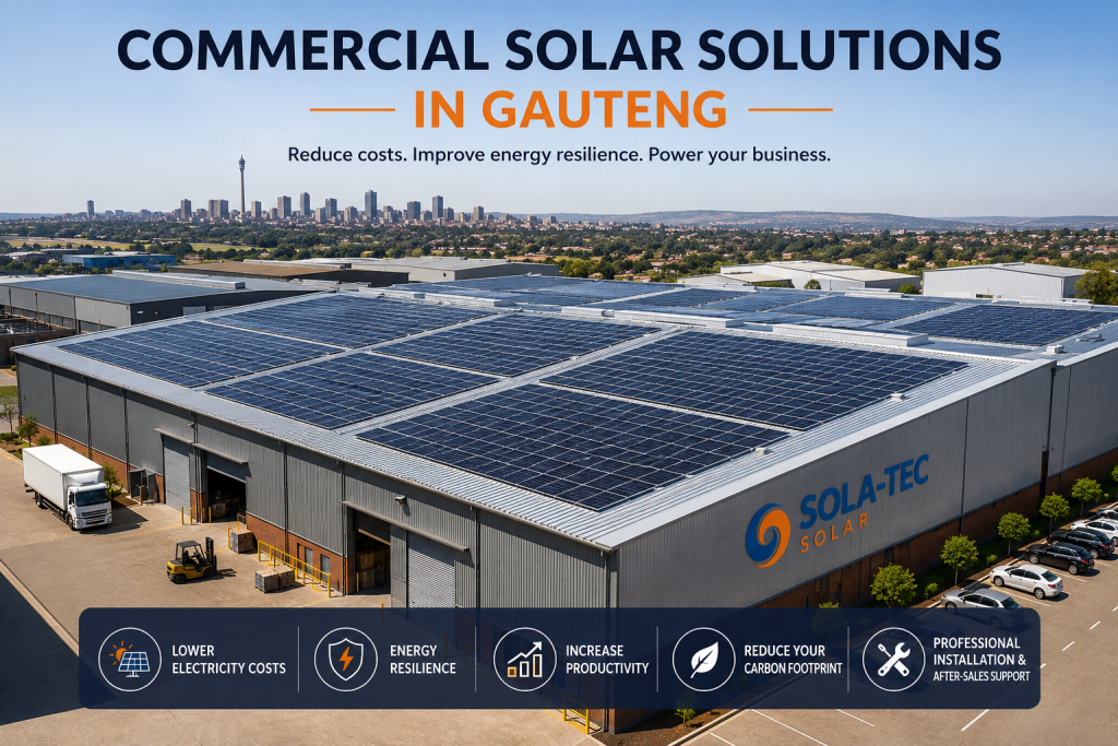 Commercial Solar Gauteng.