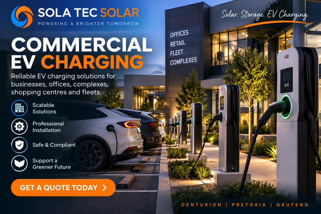 Commercial EV Charger Installation Gauteng | Sola Tec Solar