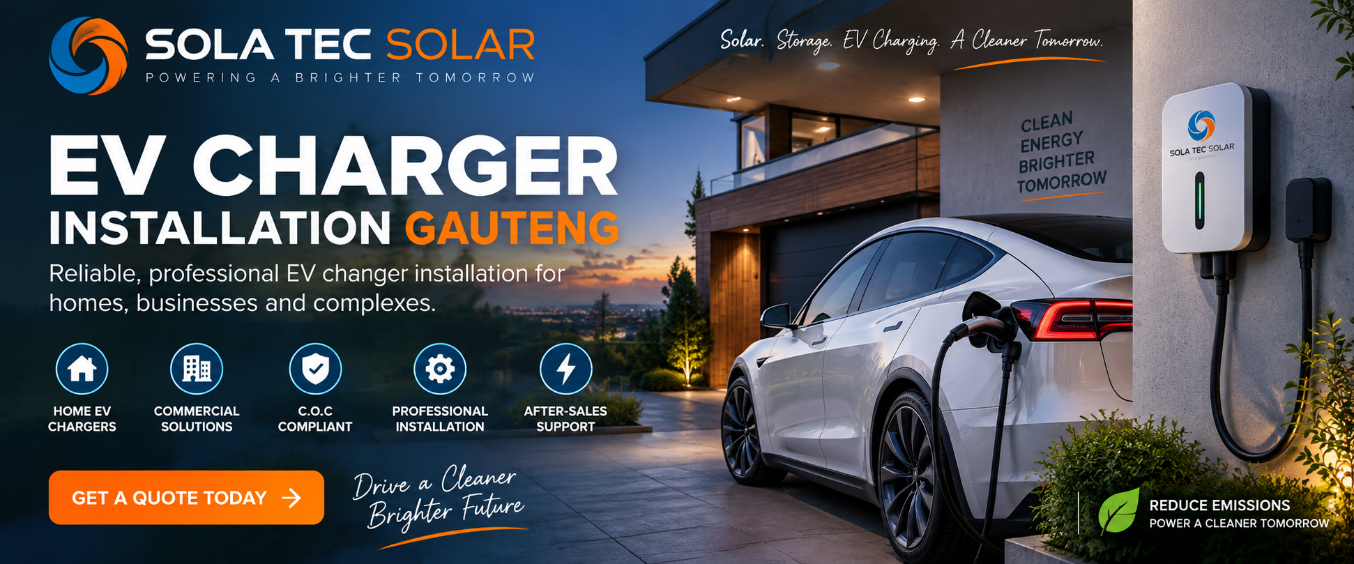 EV Charger Installation Gauteng by Sola Tec Solar